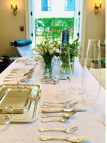 Vertigo Tray Small with Handles in Silver Plate by Christofle - MONC XIII