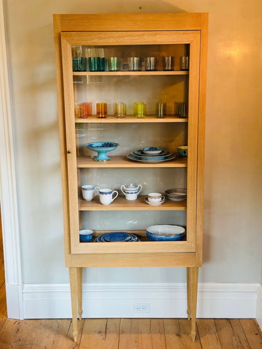 Deborah Ehrlich Glass Vitrine White Oak