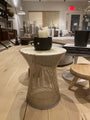 Warren Platner Side Table in 18K Gold with Calacatta Marble Top by Knoll - MONC XIII