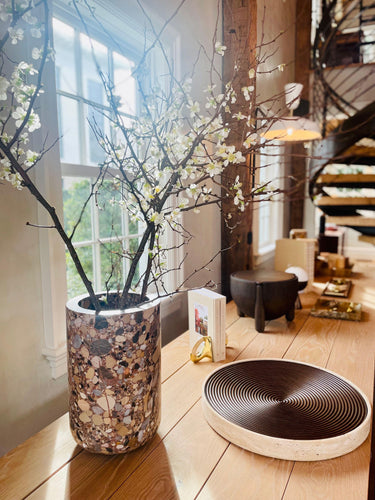 White Carrara Marble Spinner Fruitbowl in by Dan Yeffet for Collection Particuliere - MONC XIII