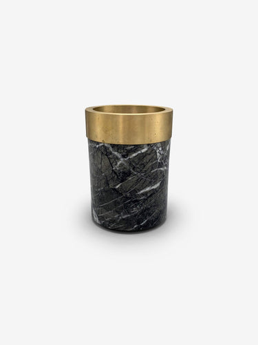 Michael Verheyden X-Small Coppa Container in Grigio Carnico Marble by Michael Verheyden Home Accessories New Vessels 3.5” D x 4.5” H / Grigio Carnico / Marble