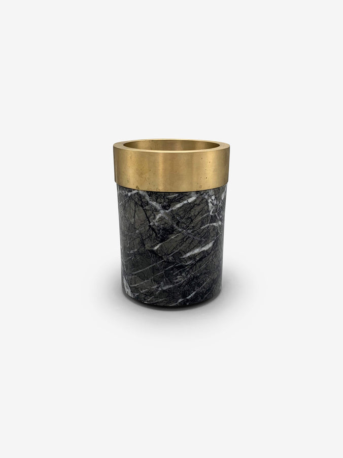 X-Small Coppa Container in Grigio Carnico Marble by Michael Verheyden